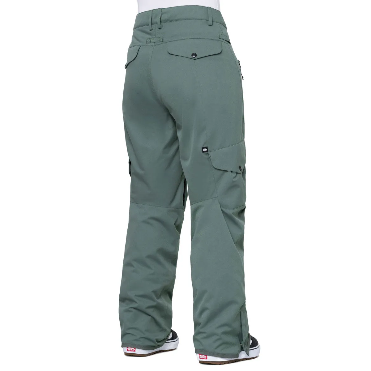 686 Womens Aura Insulated Cargo Snowboard Pants - Cypress Green