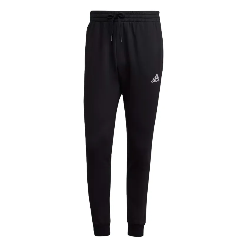 Adidas sports trousers with cuff in fleece cotton for men HL2236 black