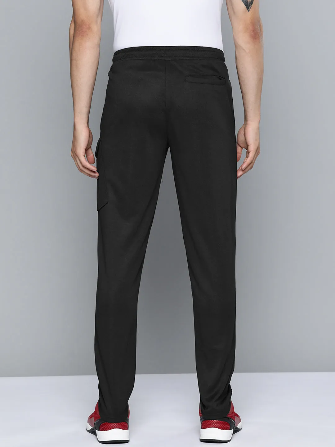 Alcis Men Black Solid Slim Fit Track Pants