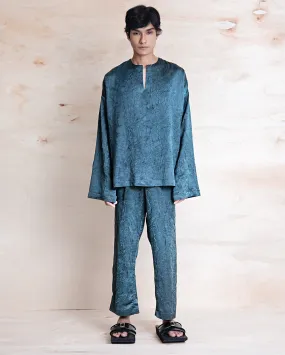 Baju Melayu Kedut (Teal)