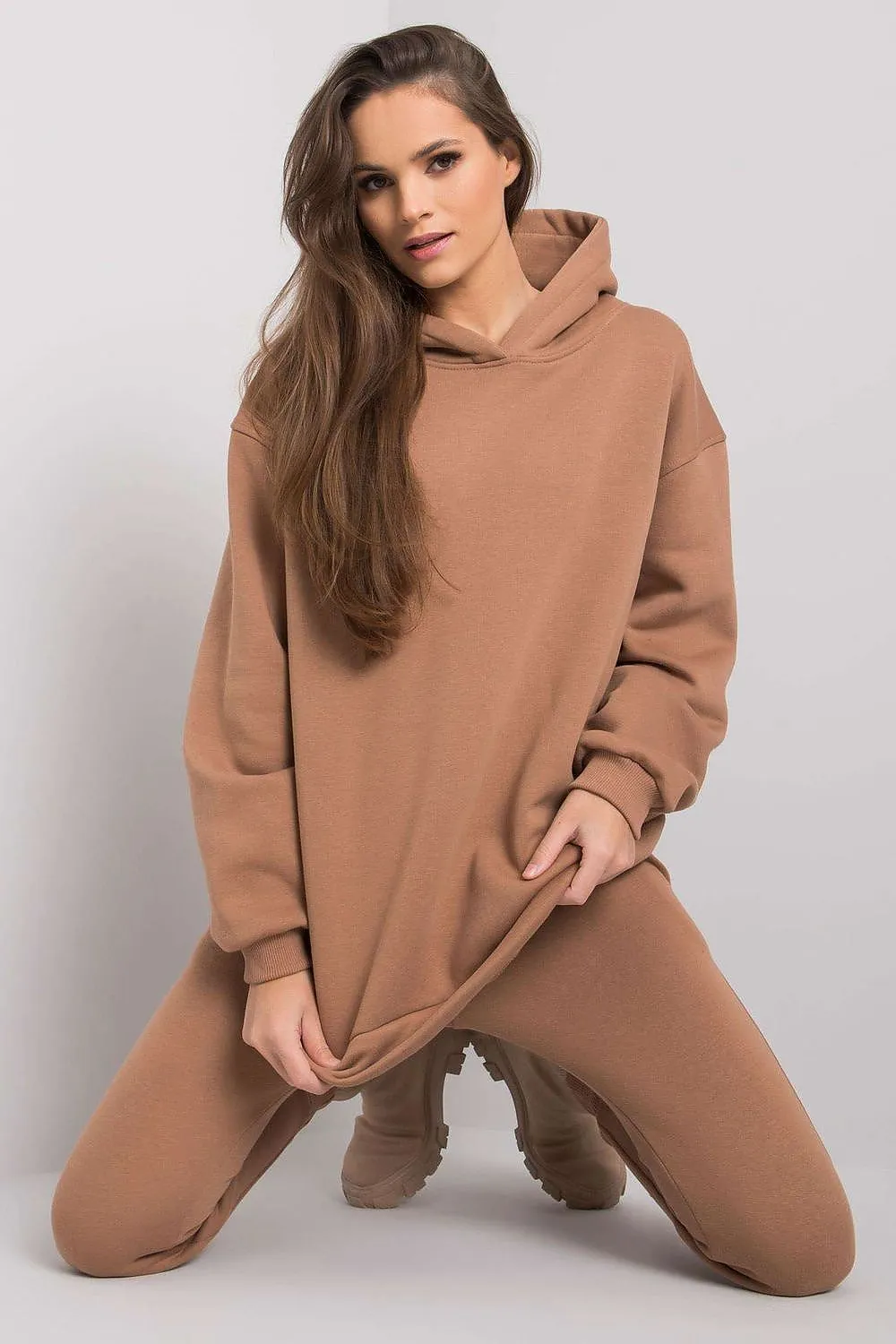 BFG Hooded Sweatshirt and Pants Set Brown