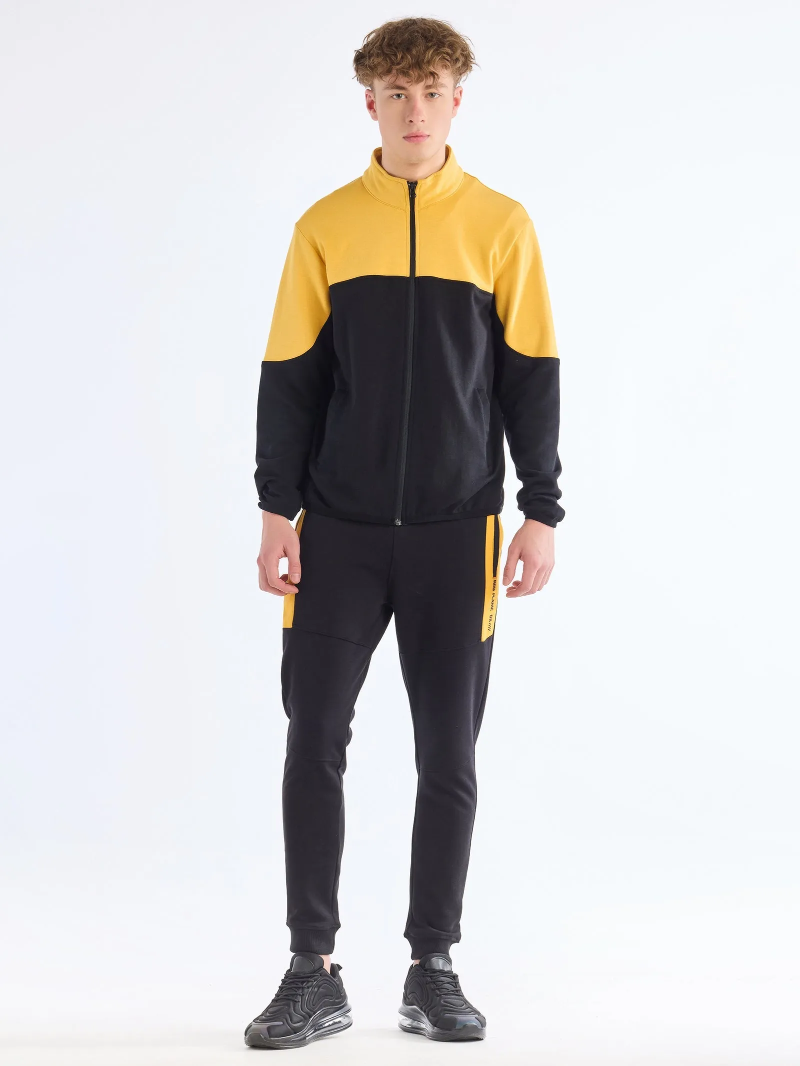 Black Regular Fit Track Pant