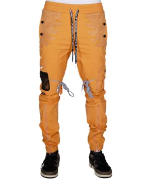 Blossom Cargo Joggers Pants (Soft Orange) /C3