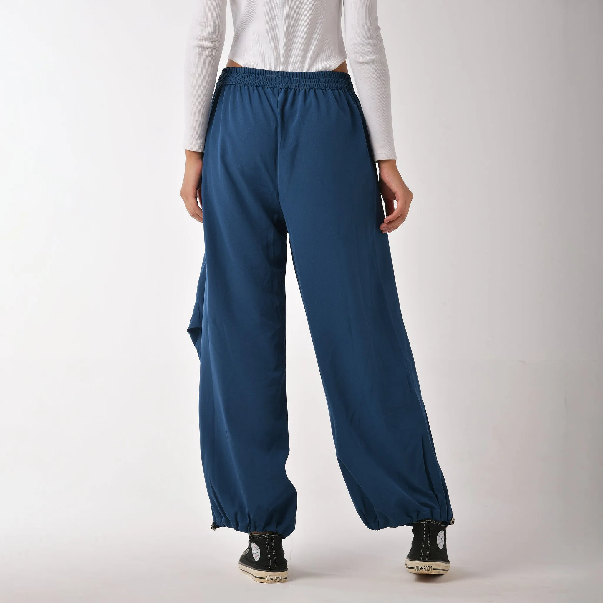 Blue Air Parachute Pants for Women