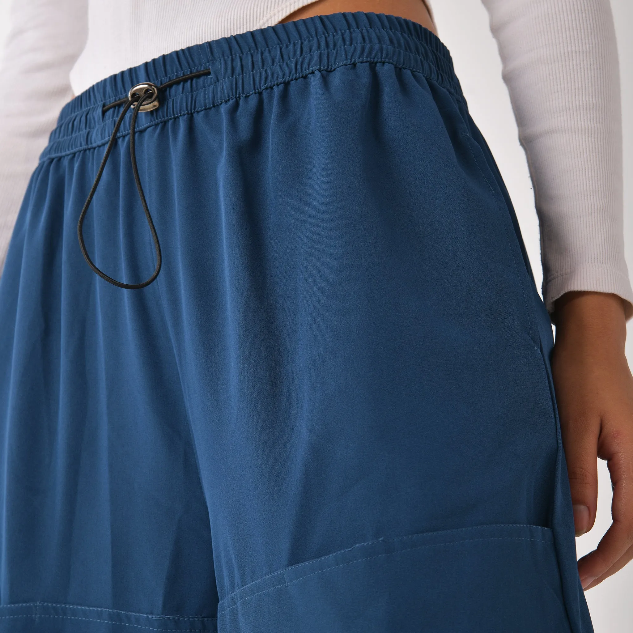 Blue Air Parachute Pants for Women