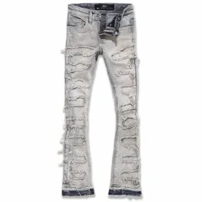 Boys Jordan Craig Stacked Python Denim (Bone White) JTF1130B