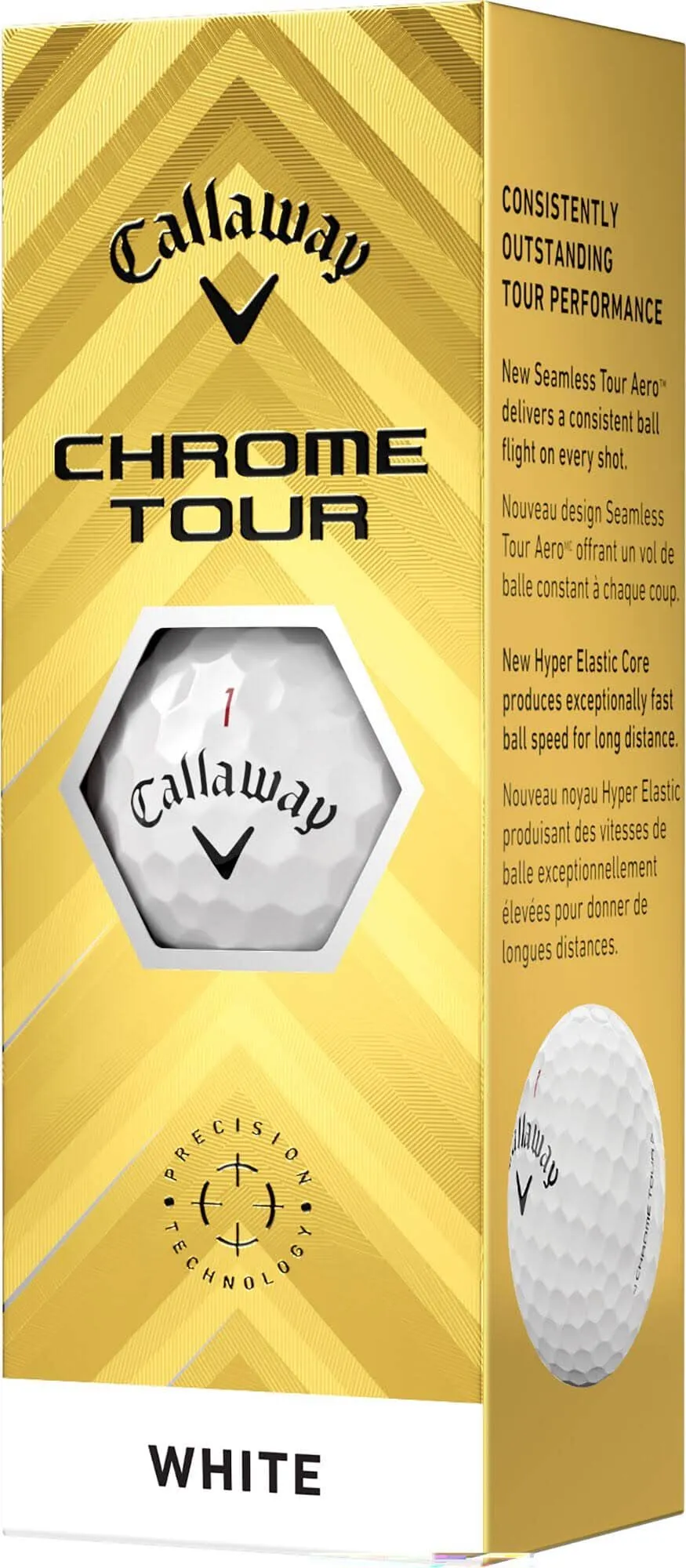 Callaway Balles Chrome Tour triple track 2024