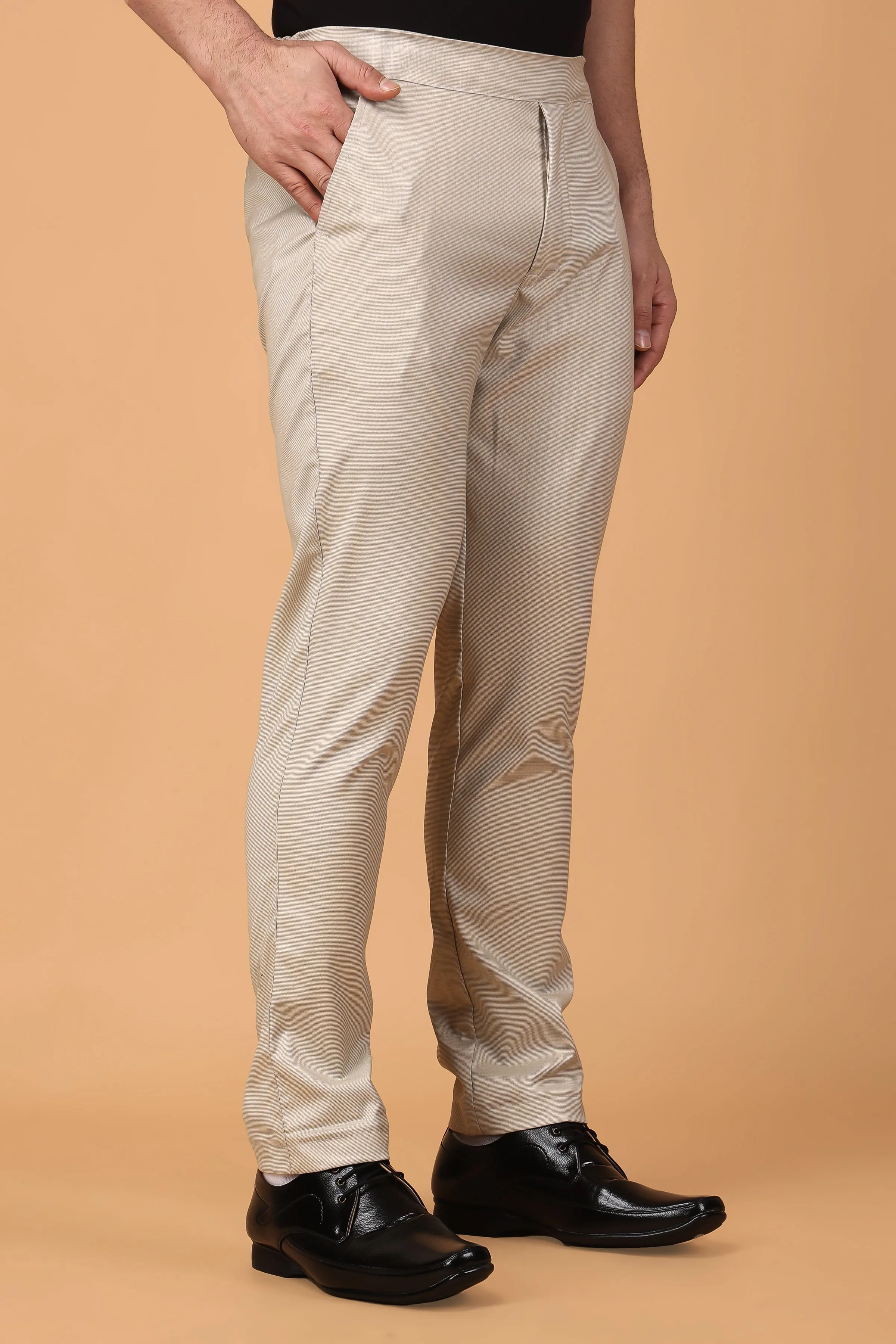 Caramel Comfort Fit Formal Trouser