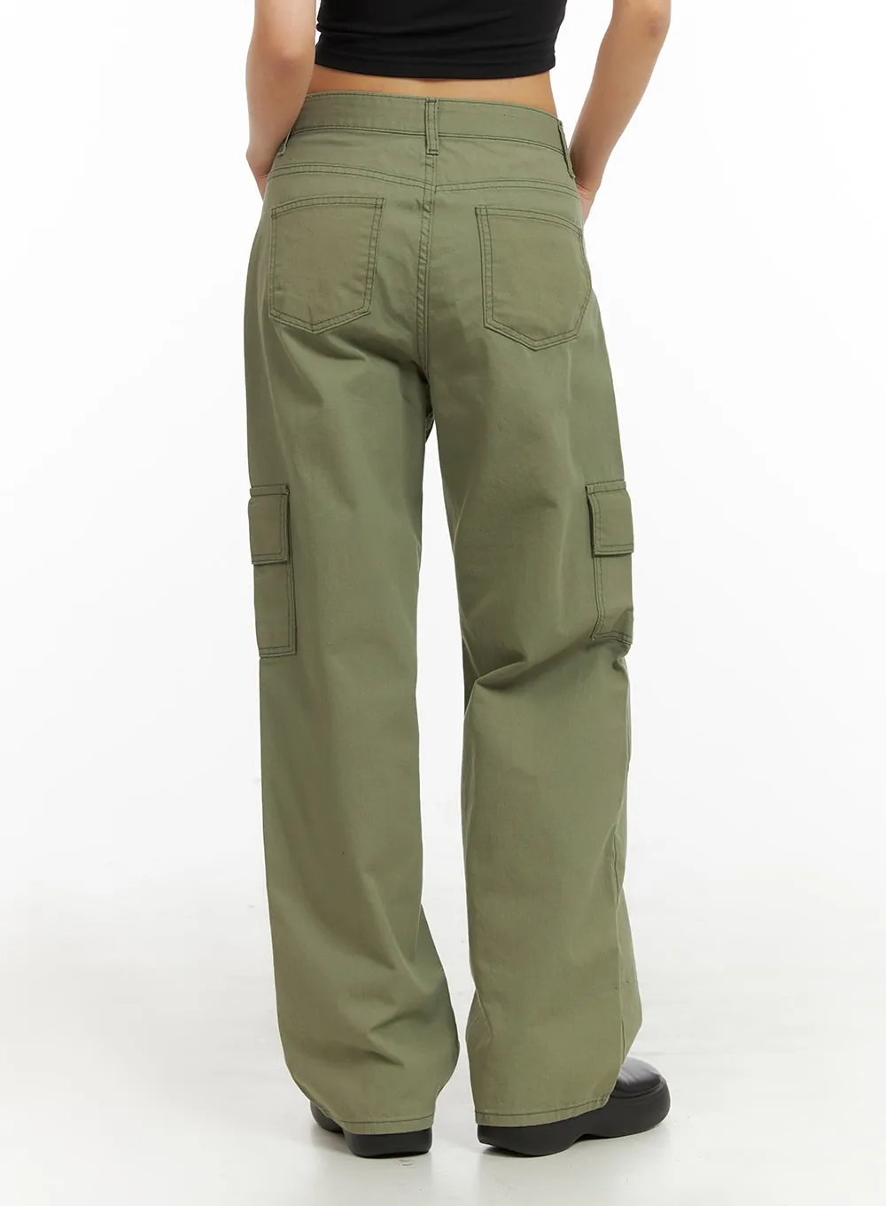 Cargo Straight Leg Pants IA417