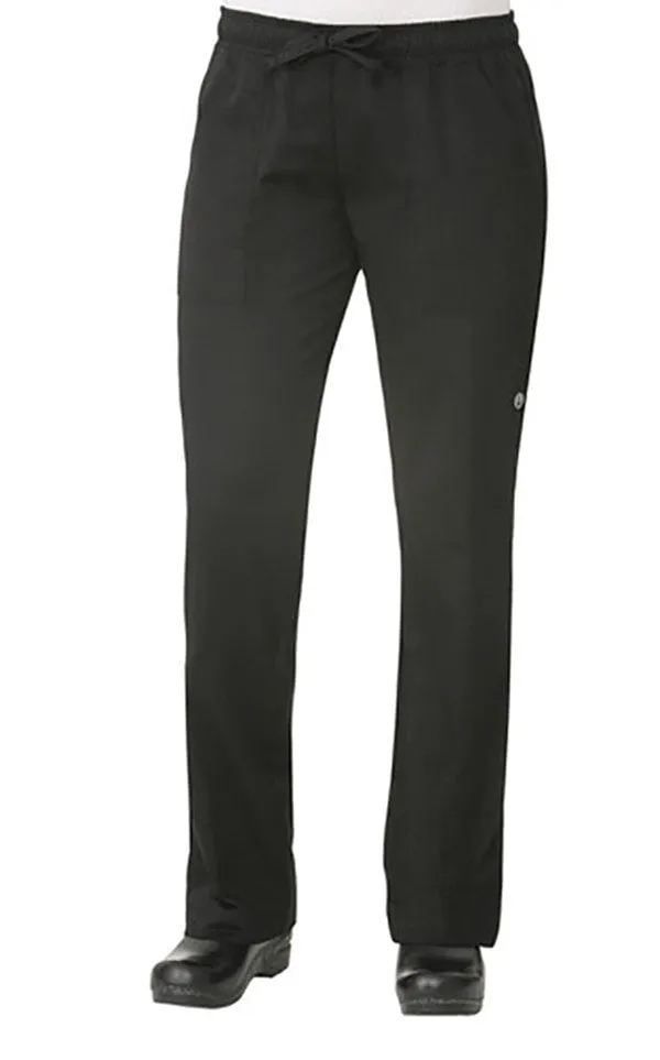 Chef Works Women's Black Chef Pants