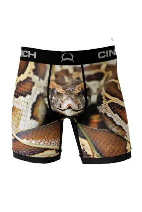 'Cinch' Men's 6 Python Boxer Briefs - Multi