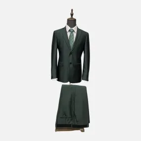 Clearance | Sophisticated Green Slim Fit Suit - Notch Lapel, Double Vents