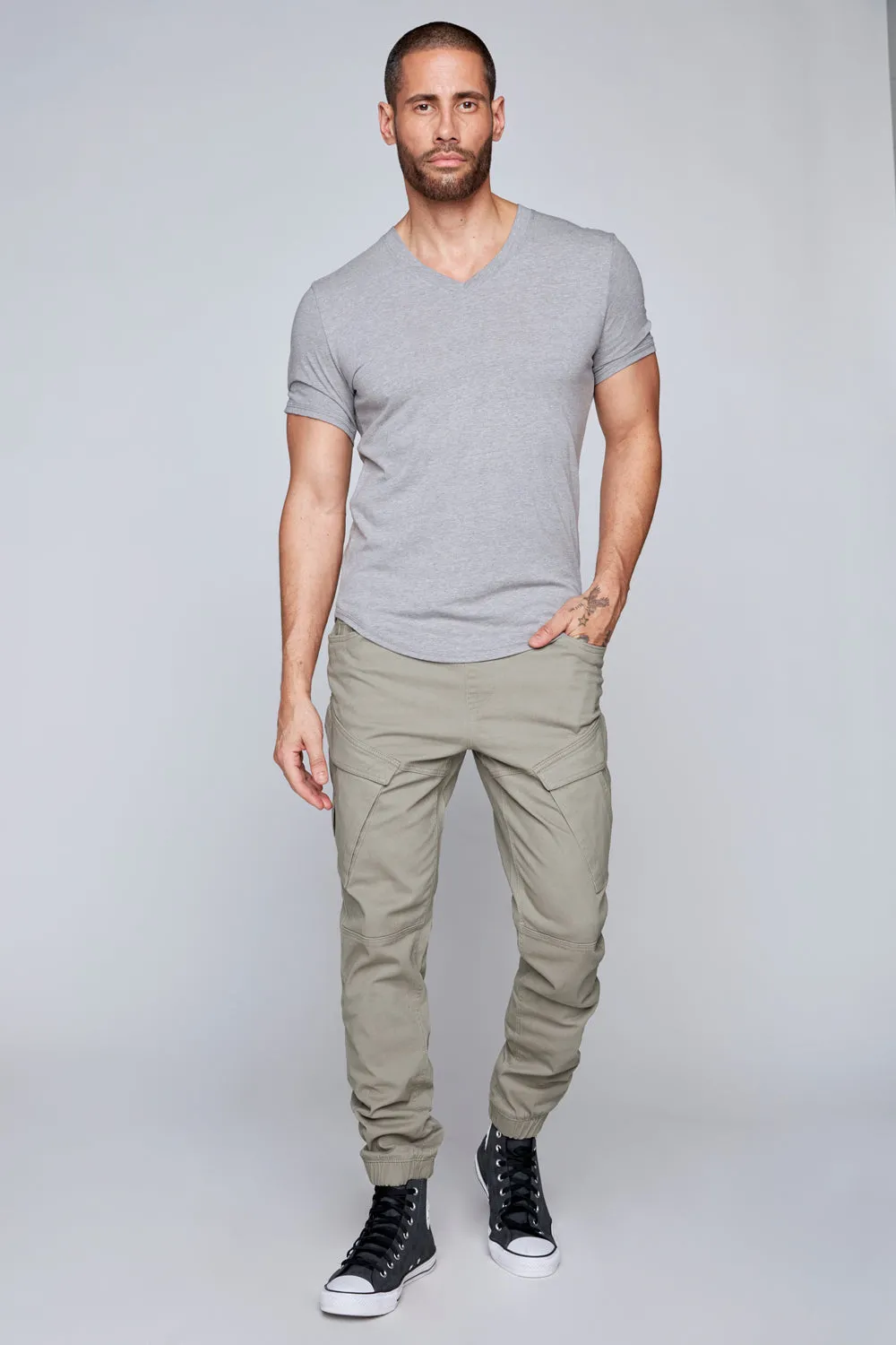 COHEN - 5 Pocket Cargo Jogger - Light Olive