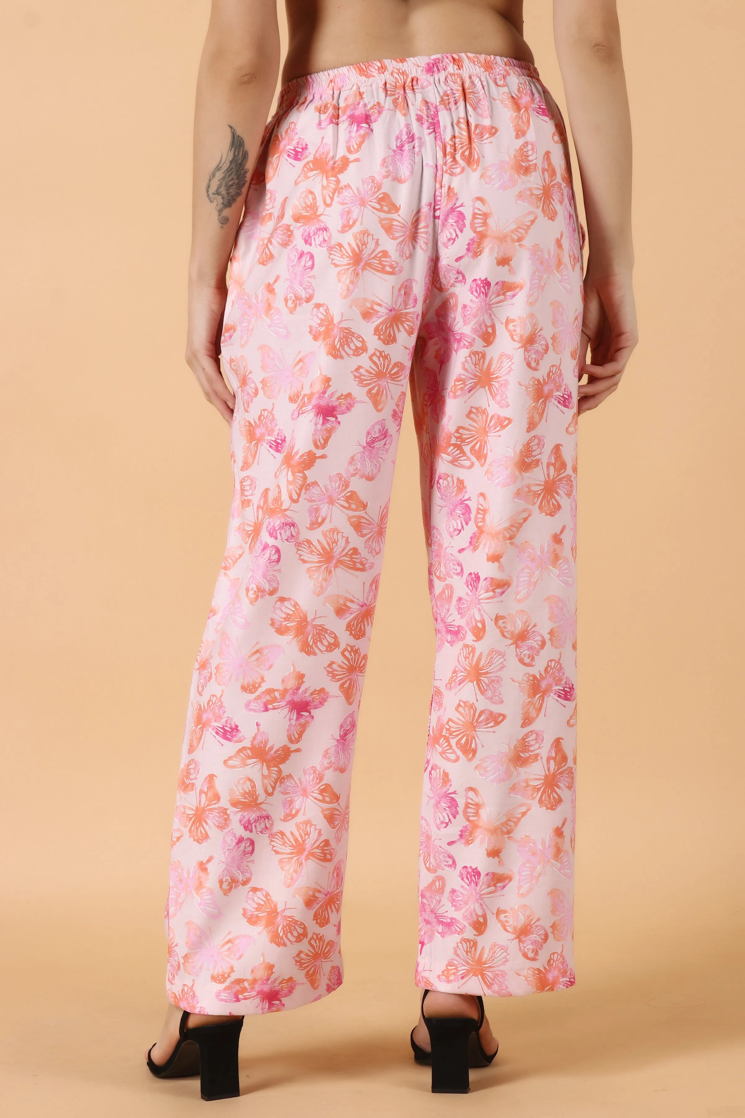 Coral Butterfly Pajama