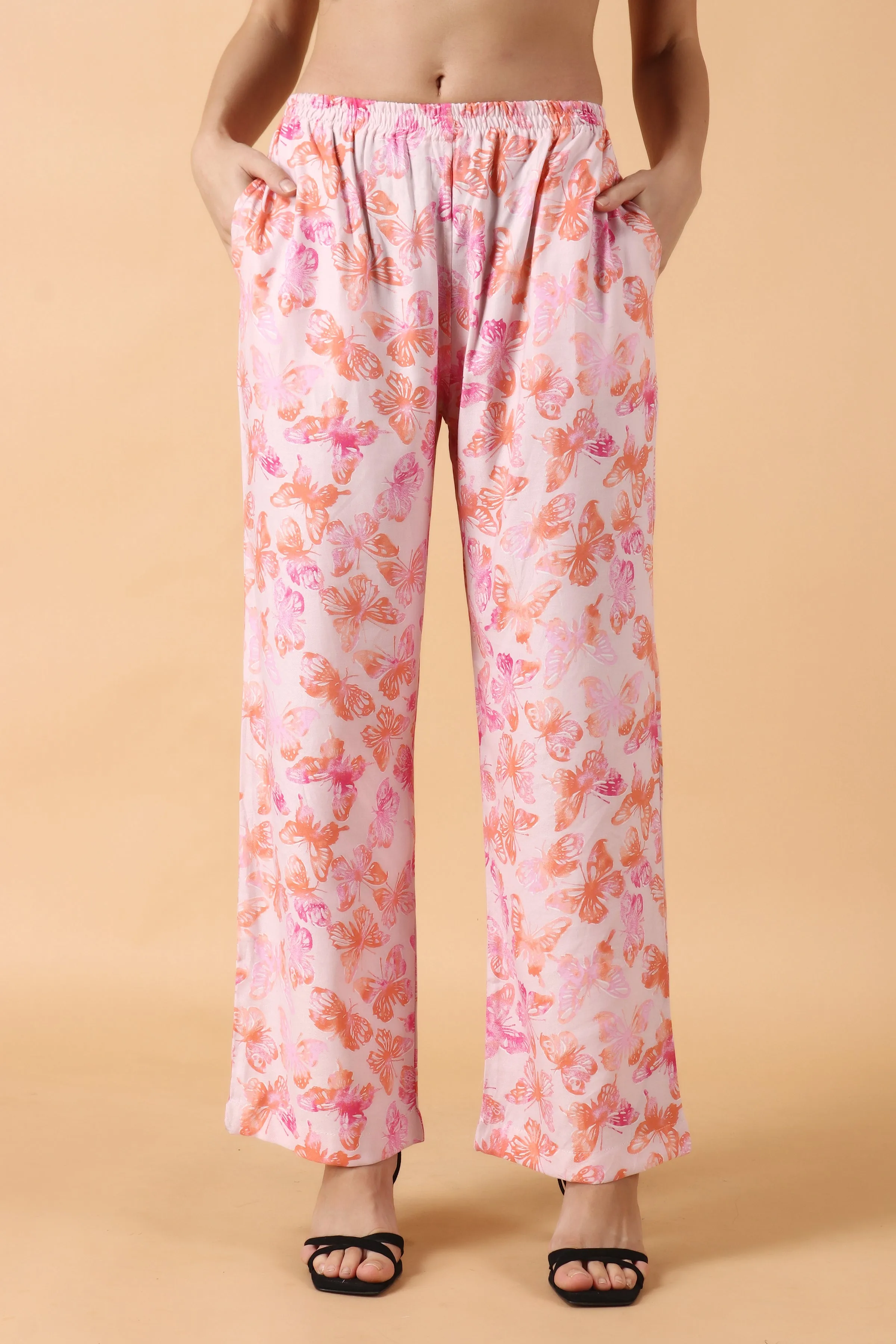 Coral Butterfly Pajama