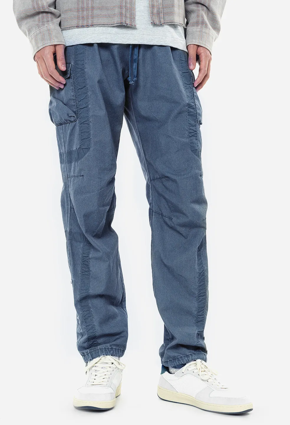 Cotton Poplin Frame II Cargo Pants / Navy