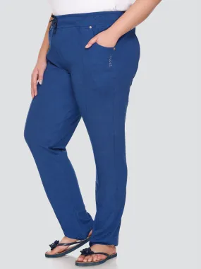 Cotton Track Pants - Relaxed Fit Lounge Pants - Prime Blue