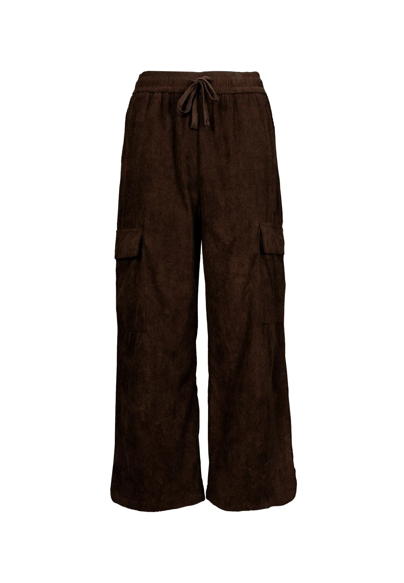 DAISY by VOIR Mid-Rise Relaxed-Fit Corduroy Cargo Jogger Pants