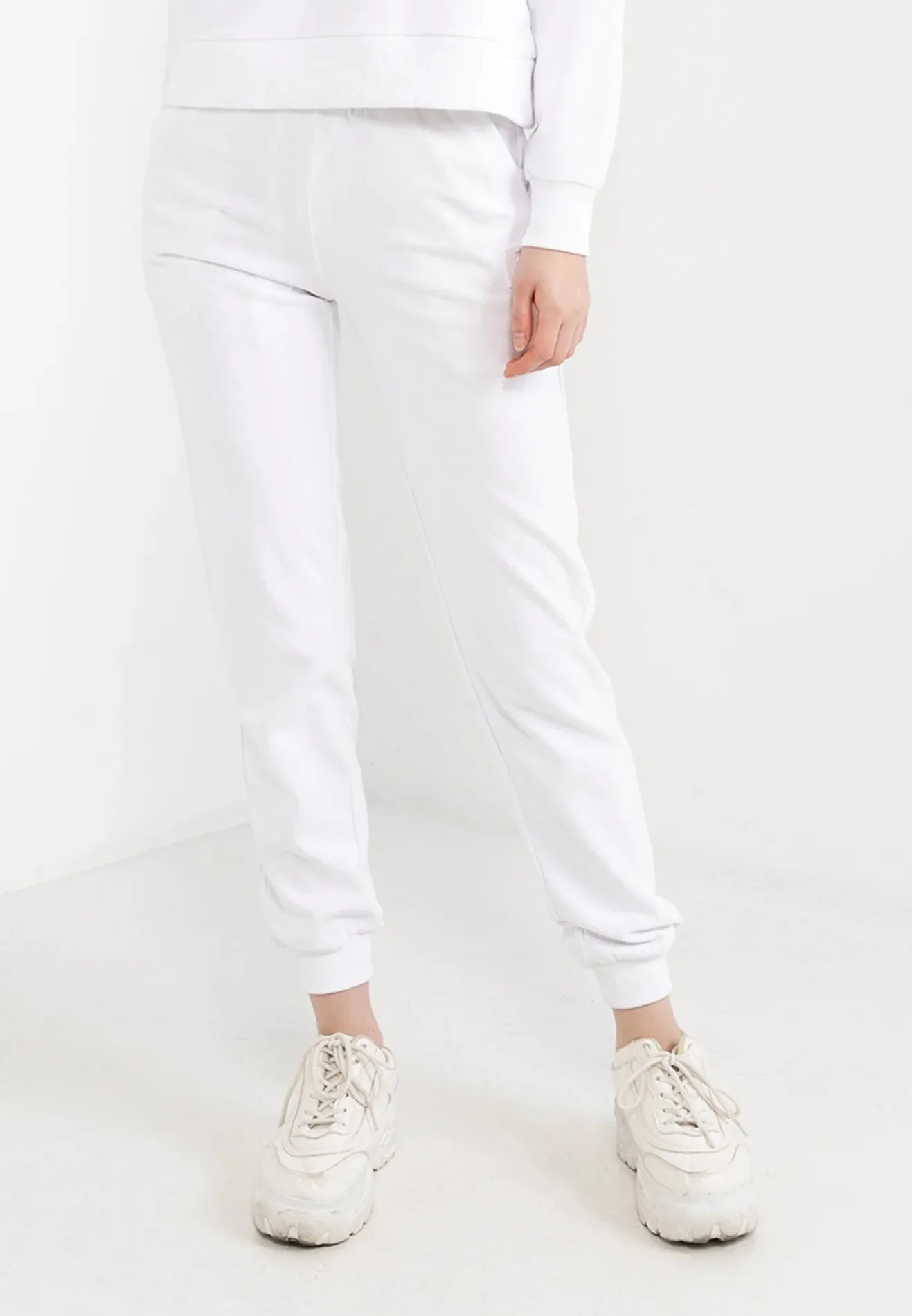 ELLE Active Embossed Logo High Waisted Joggers