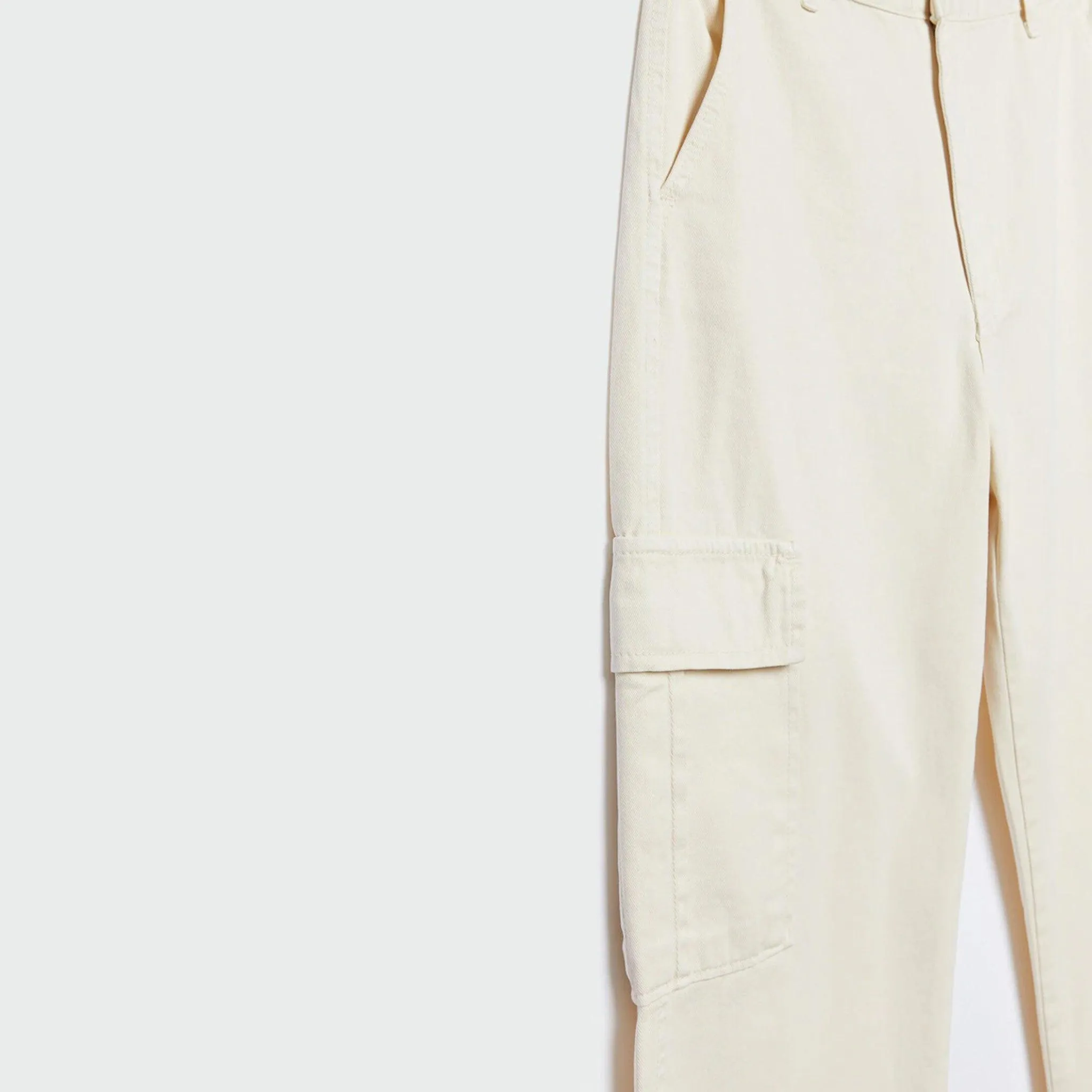 Female Off-White Cargo Trouser (6 Pockets)