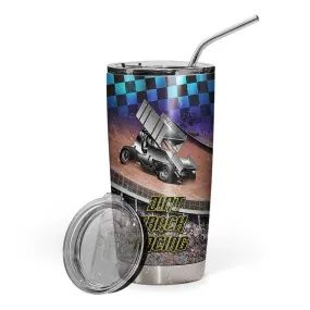 Gearhuman 3D Dirt Track Racing Tumbler