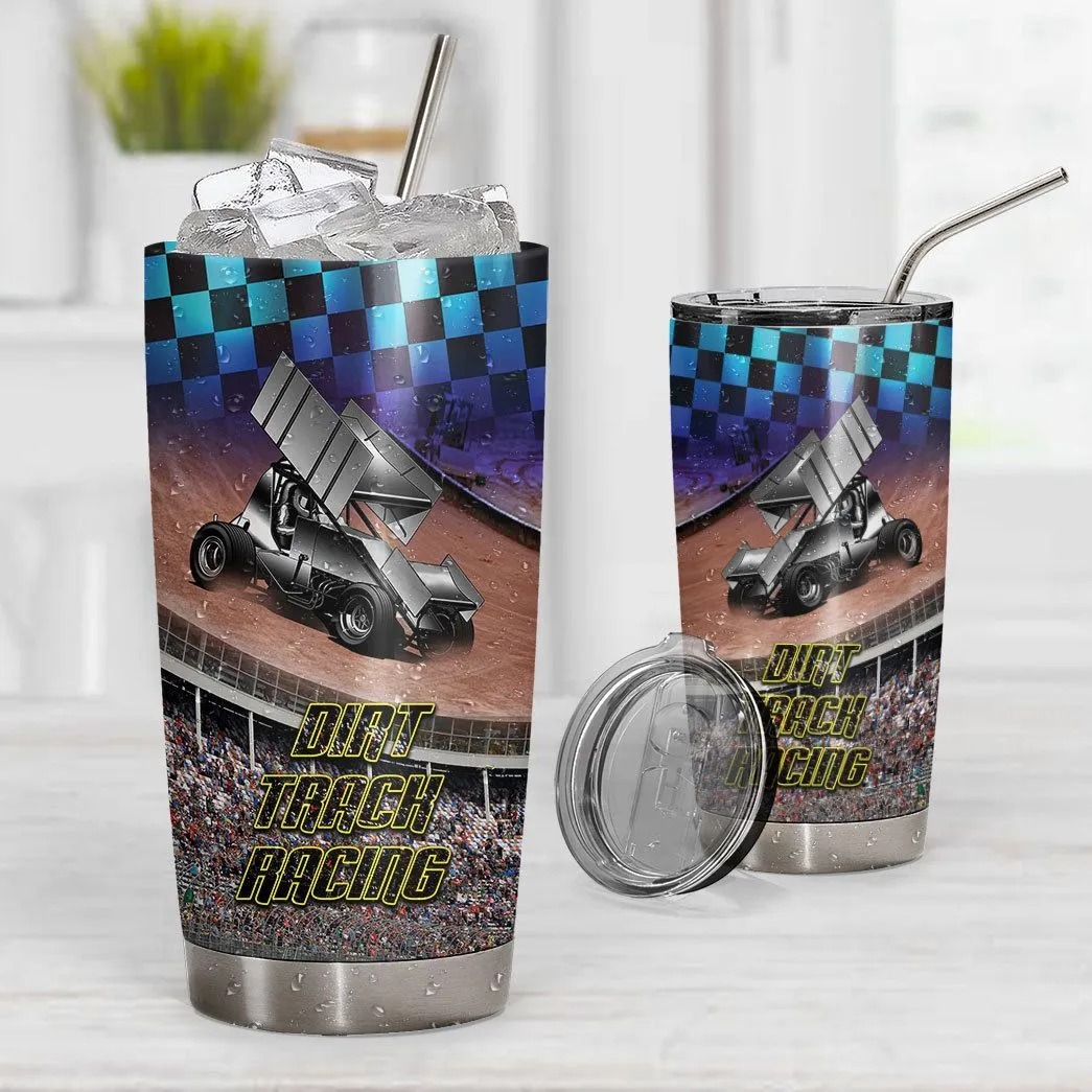 Gearhuman 3D Dirt Track Racing Tumbler