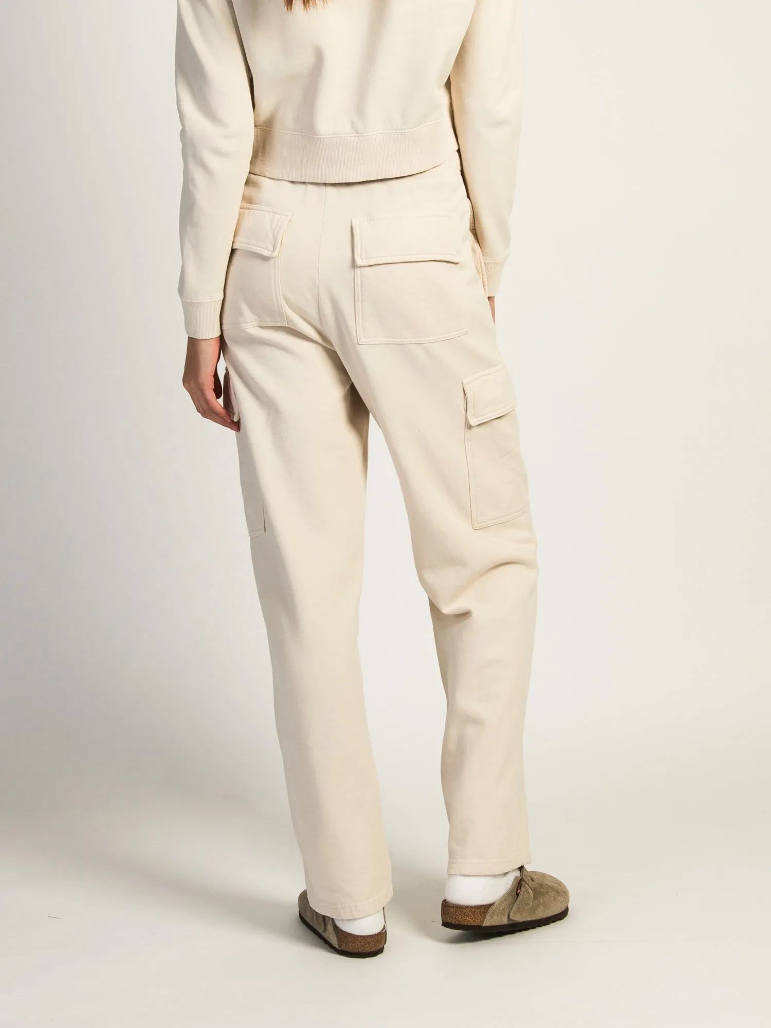 HARLOW ANDI CARGO SWEATPANTS - CREAM