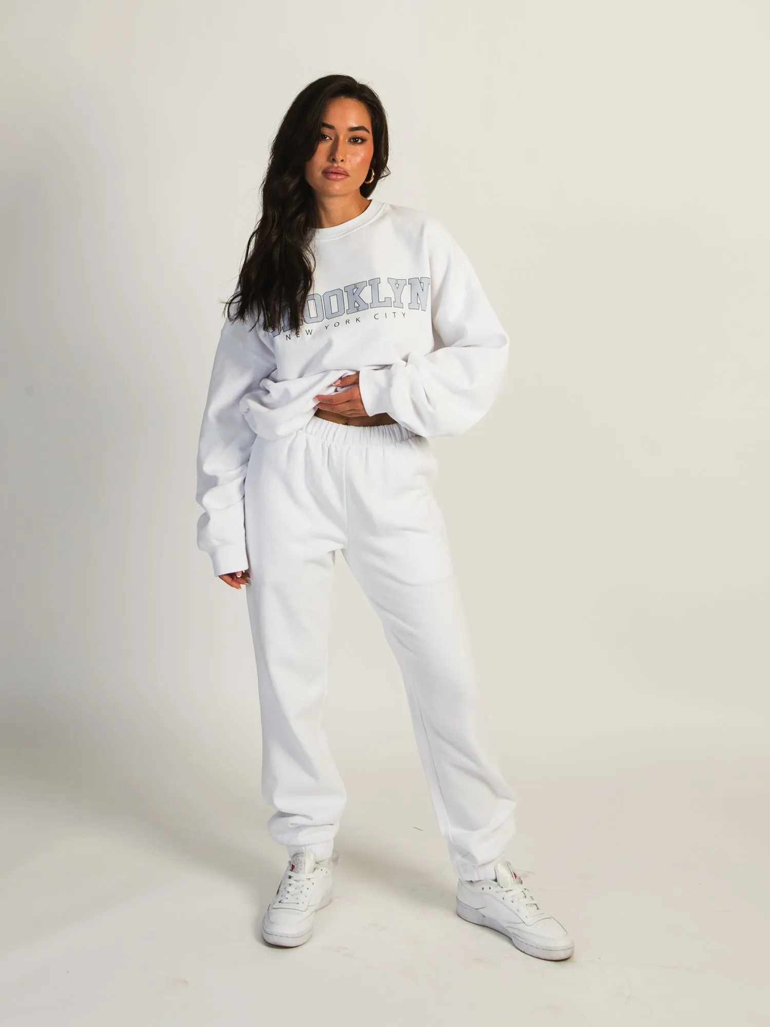 HARLOW JORDANA SWEATPANT - WHITE