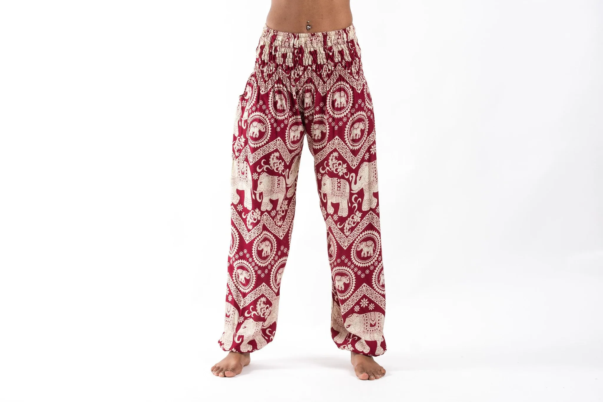 Imperial Elephant Women's Elephant Pants in Red