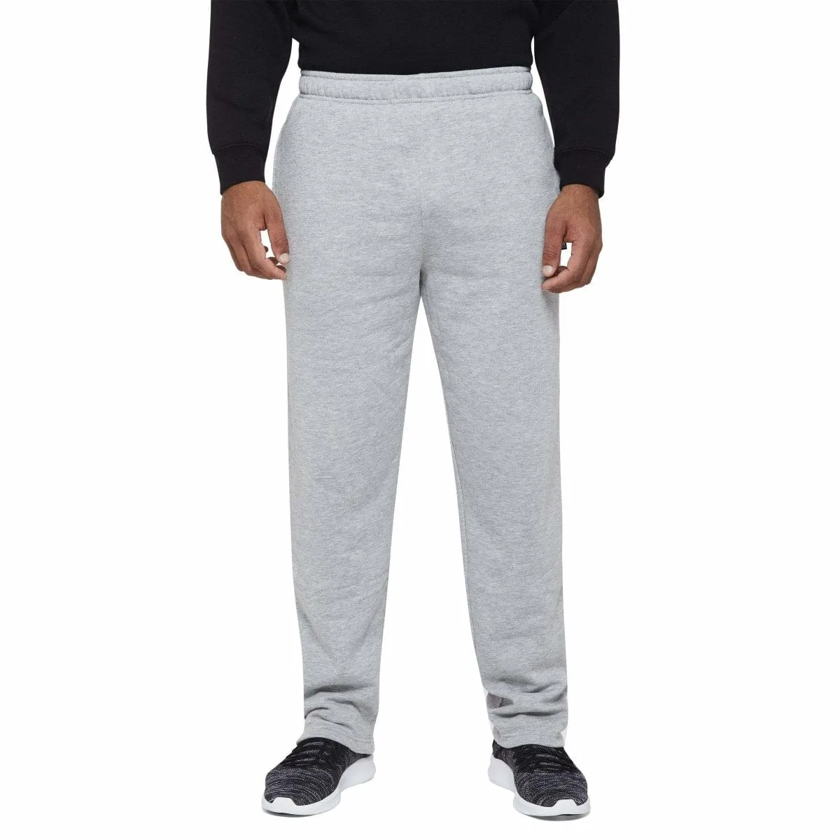 INSPORT MEN'S ASPEN GREY TRACKPANTS (OPEN LEG)