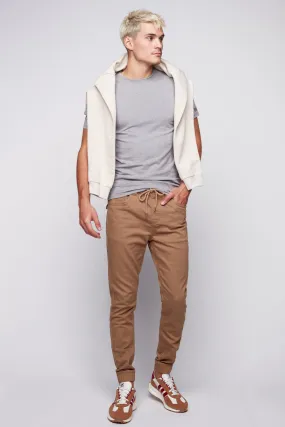 JAGGER - 5 Pocket Soft French Terry Classic Jogger - Beige