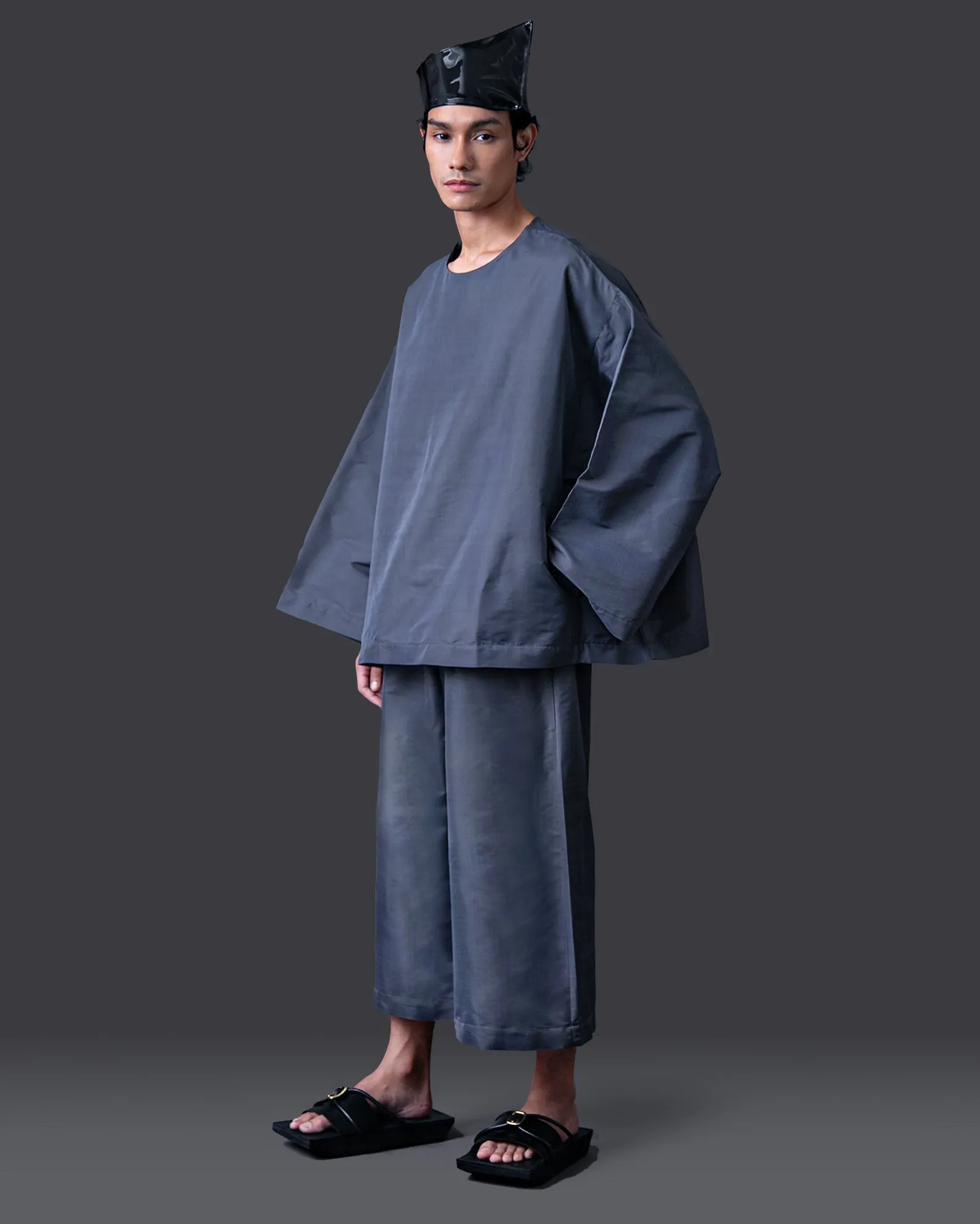 Kurta Melayu Oversaiz (Charcoal)