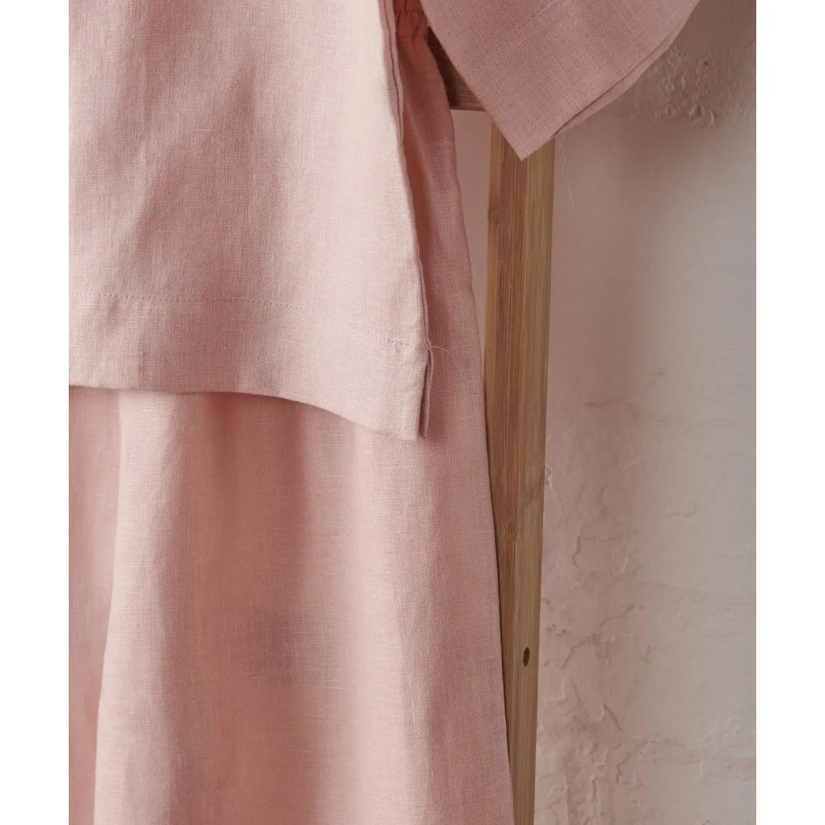 Linen Crop Button Up and Pant Set - Pink | Jade and May