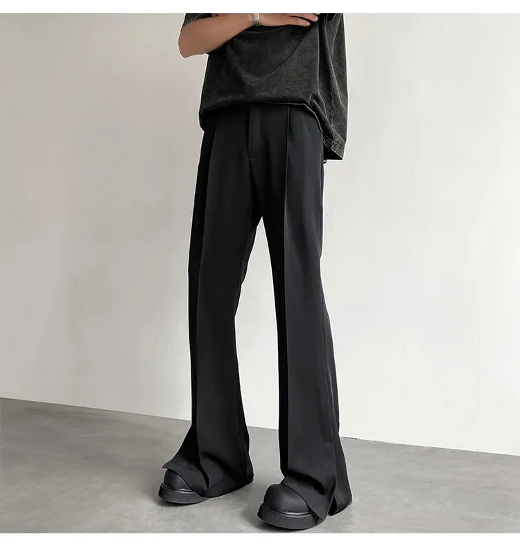 Mens Stylish Korean Bootcut Pants - Trendy Fit, Comfortable Fabric, Versatile Casual Wear