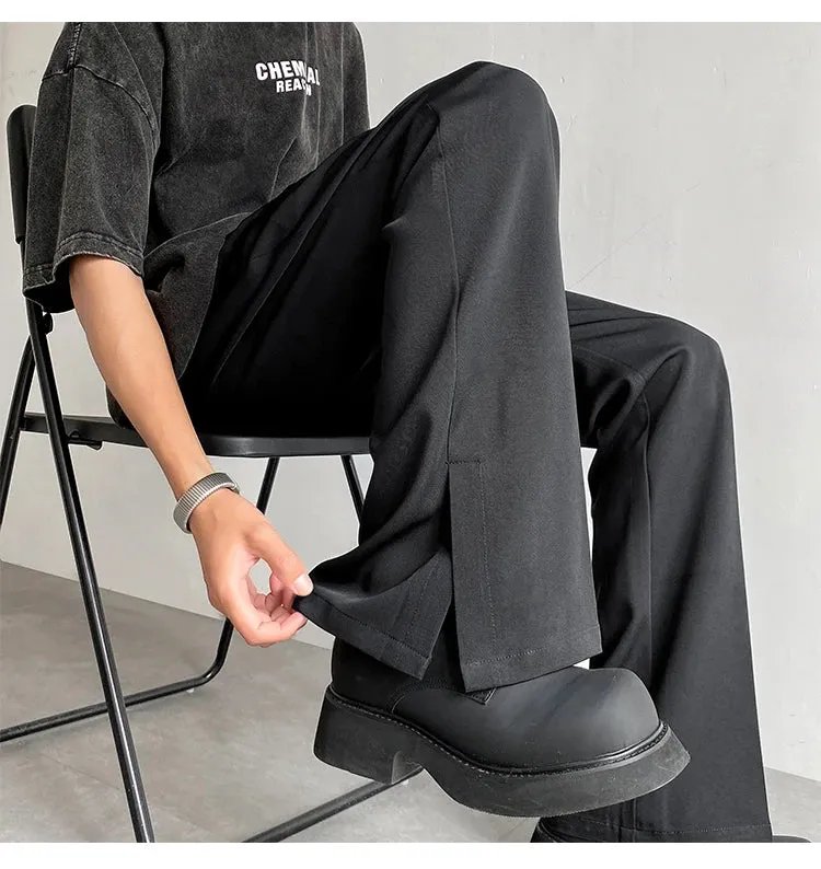 Mens Stylish Korean Bootcut Pants - Trendy Fit, Comfortable Fabric, Versatile Casual Wear