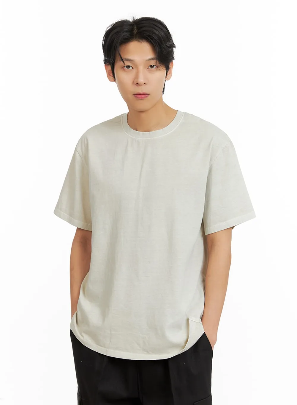 Men's Basic Crew Neck T-Shirt IA402