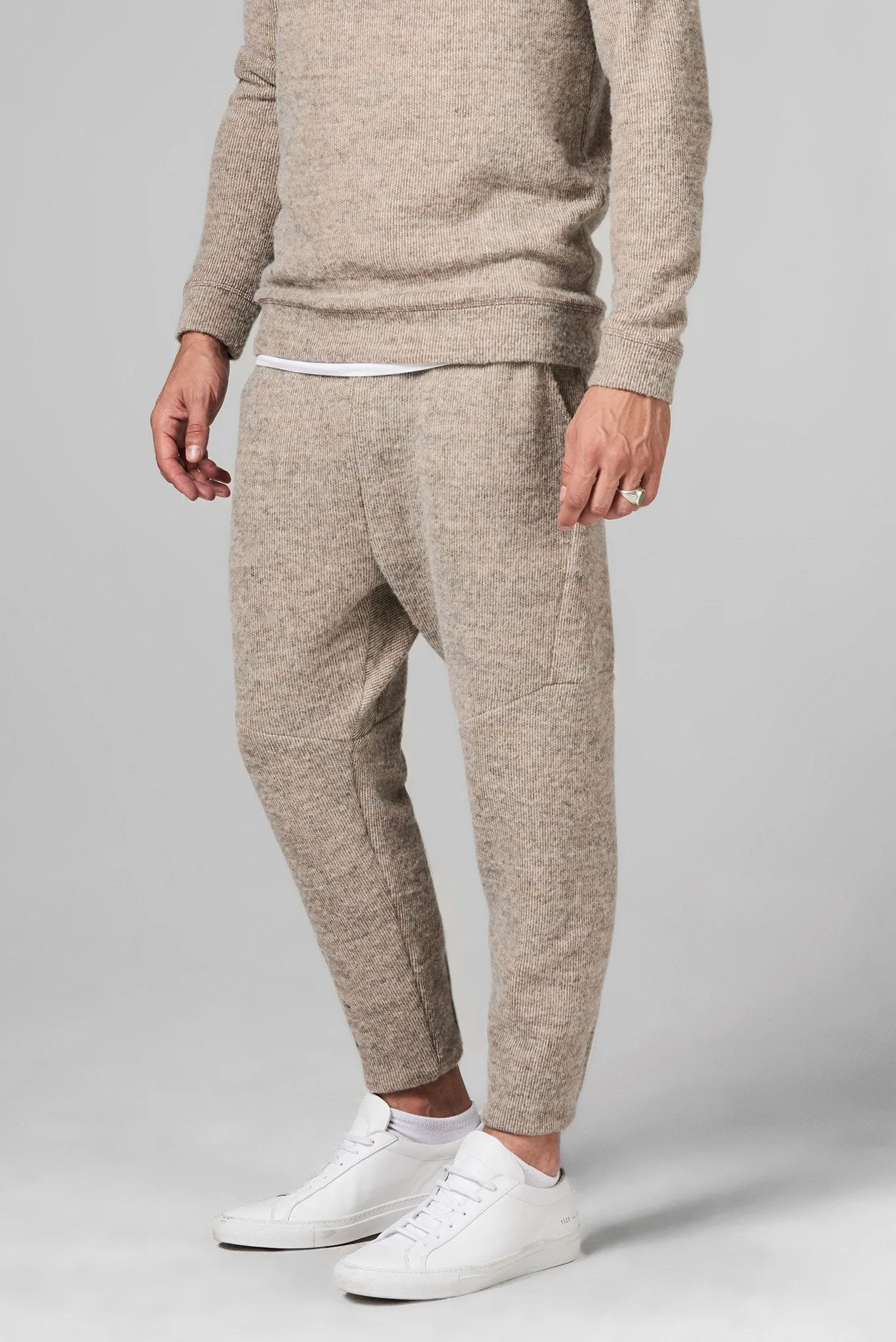 Men's Soft Knit Melange Jogger Pant