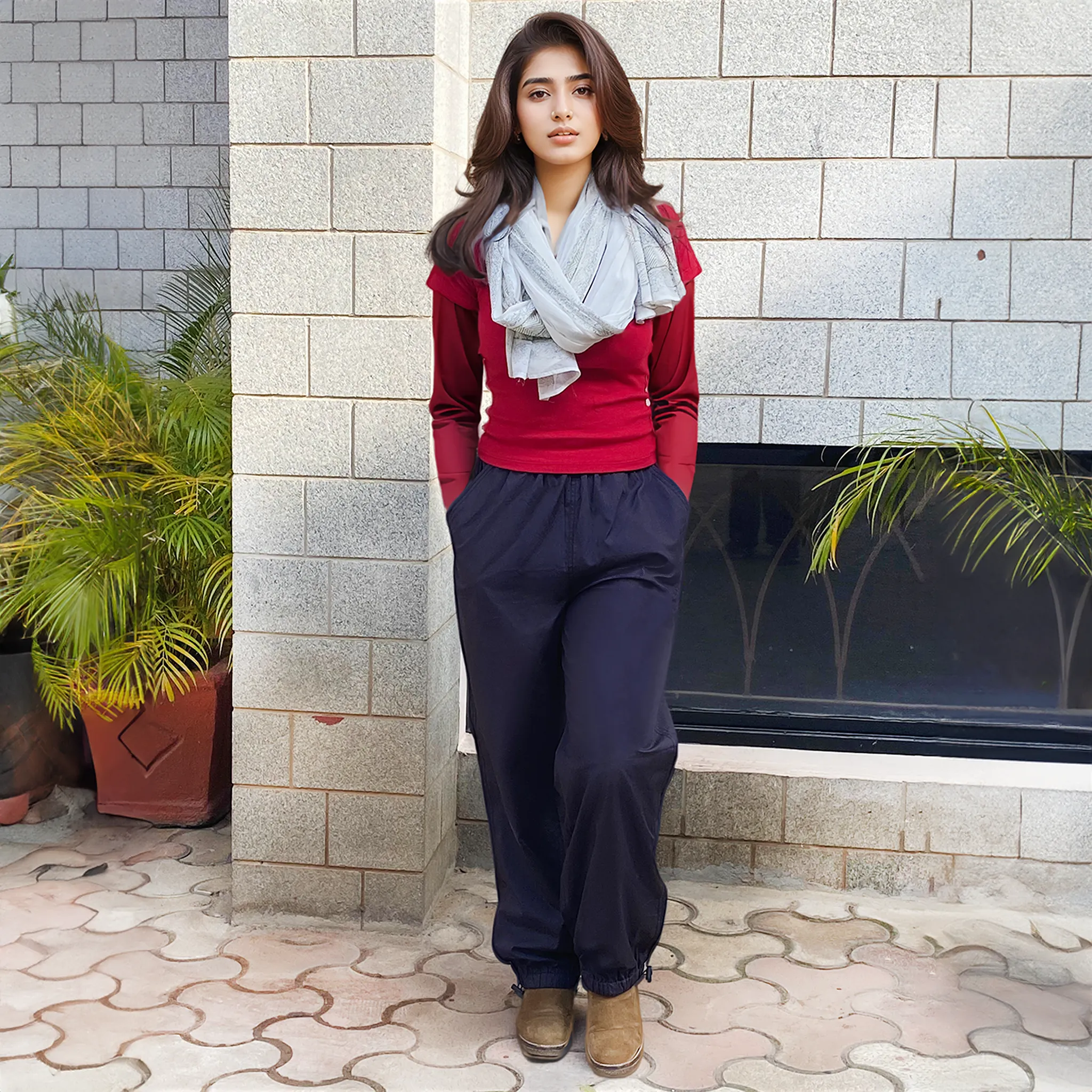 Oversized Parachute Pants for Women