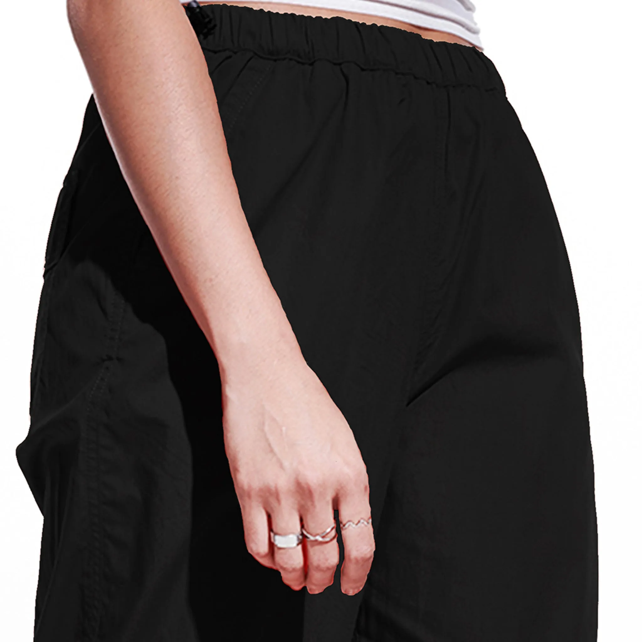 Oversized Parachute Pants for Women