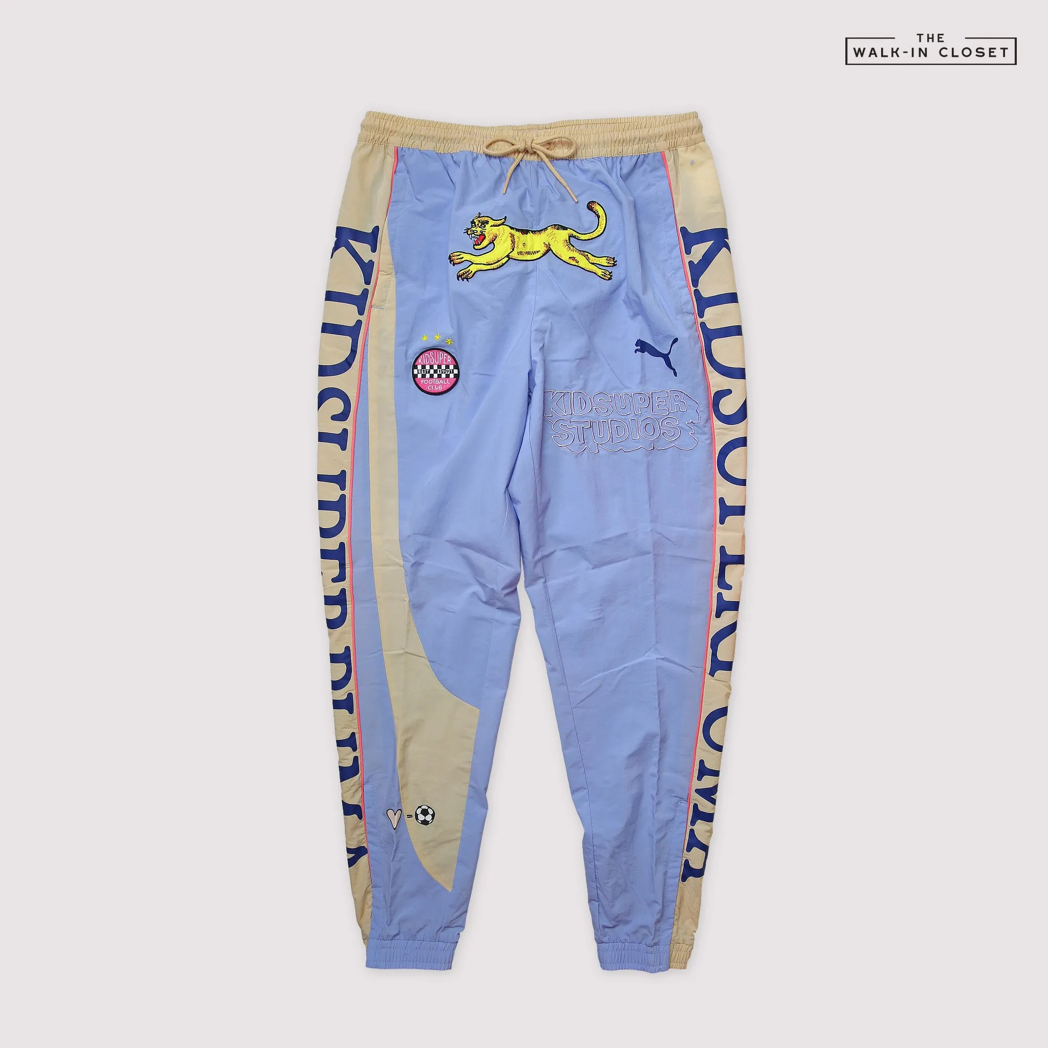 PUMA X KIDSUPER STUDIOS TRACK PANTS BRUNNERA BLUE - 598462-38