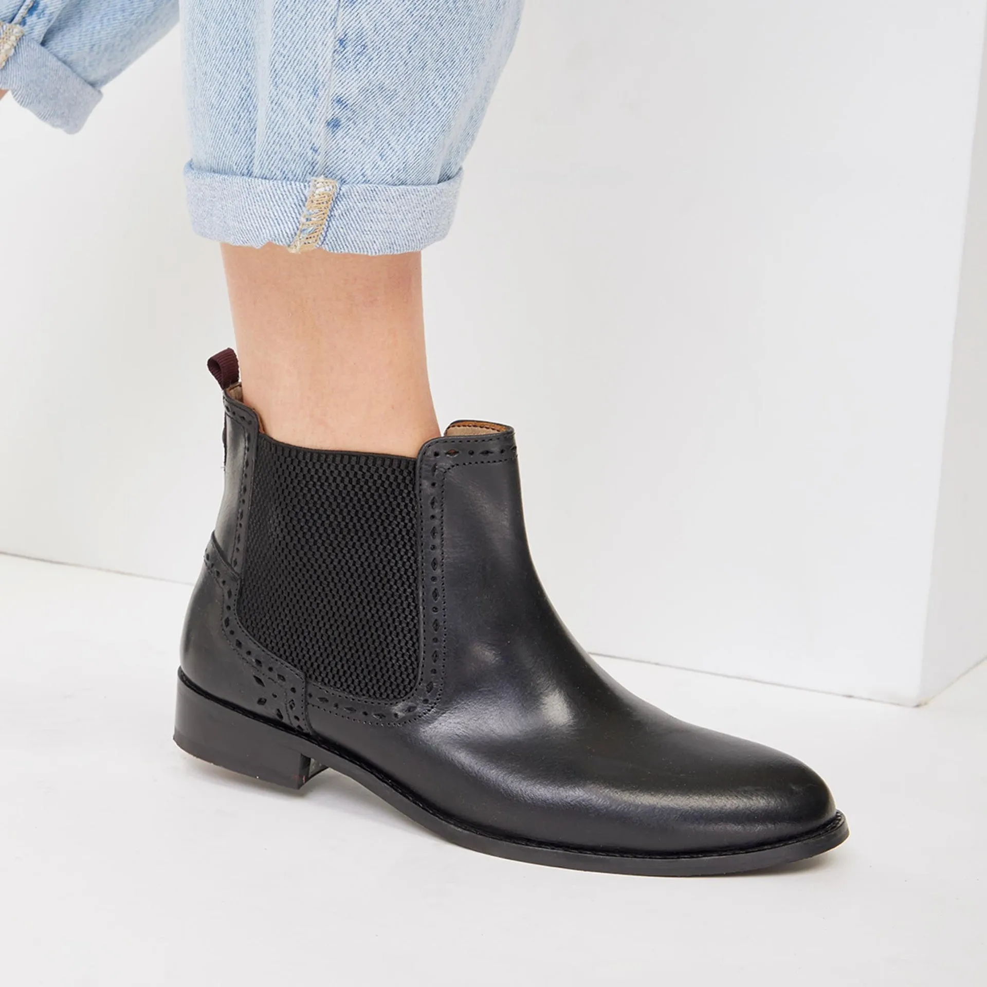 RHODA BLACK CHELSEA BOOT