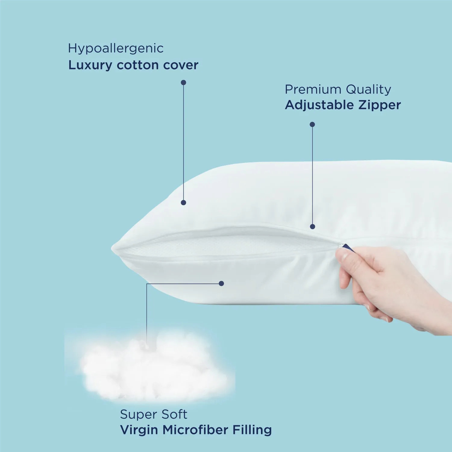 Smart Adjustable Plush Pillow