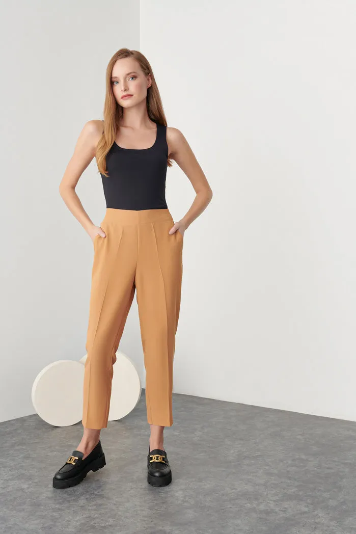 Solid Crepe Pants