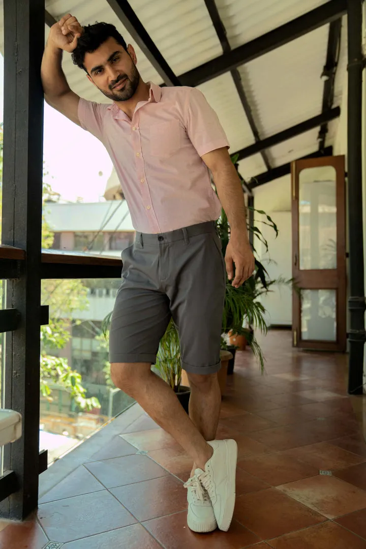 Spanish Grey Stretch Chino Shorts