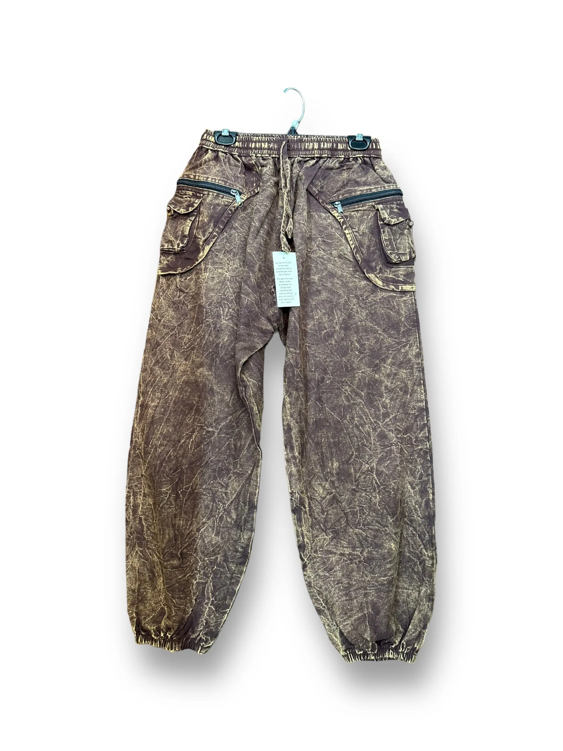 Stone Washed Harem Pants