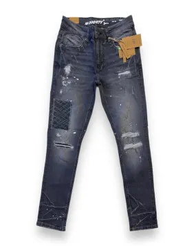 Stretched Paint Splatterd Jean