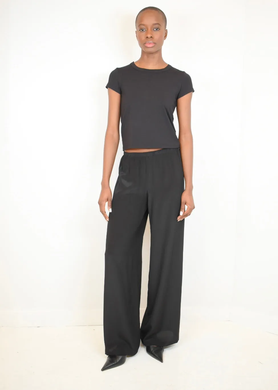 Try Pants in Silk Crepe