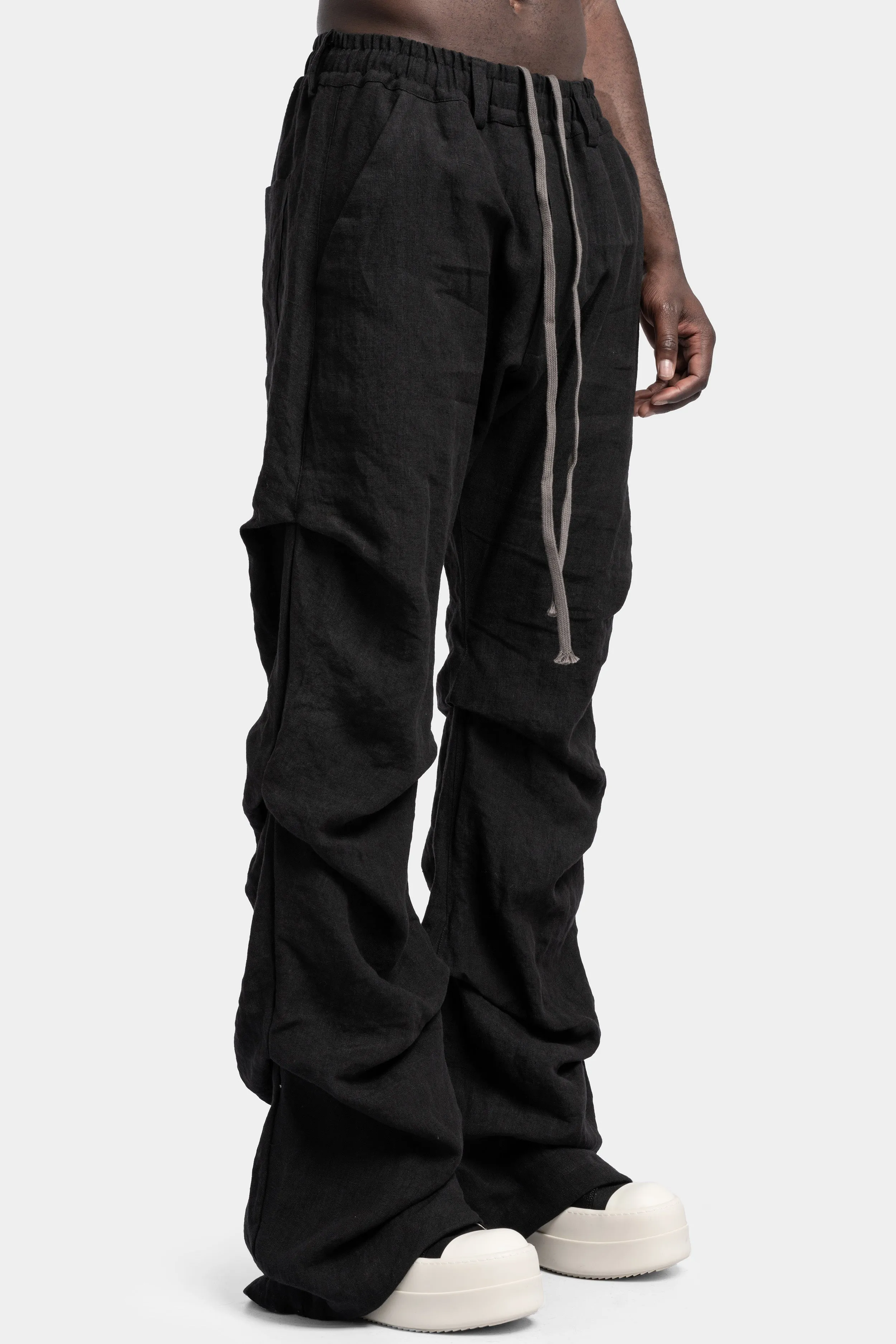 Tuck baggy pants, Black