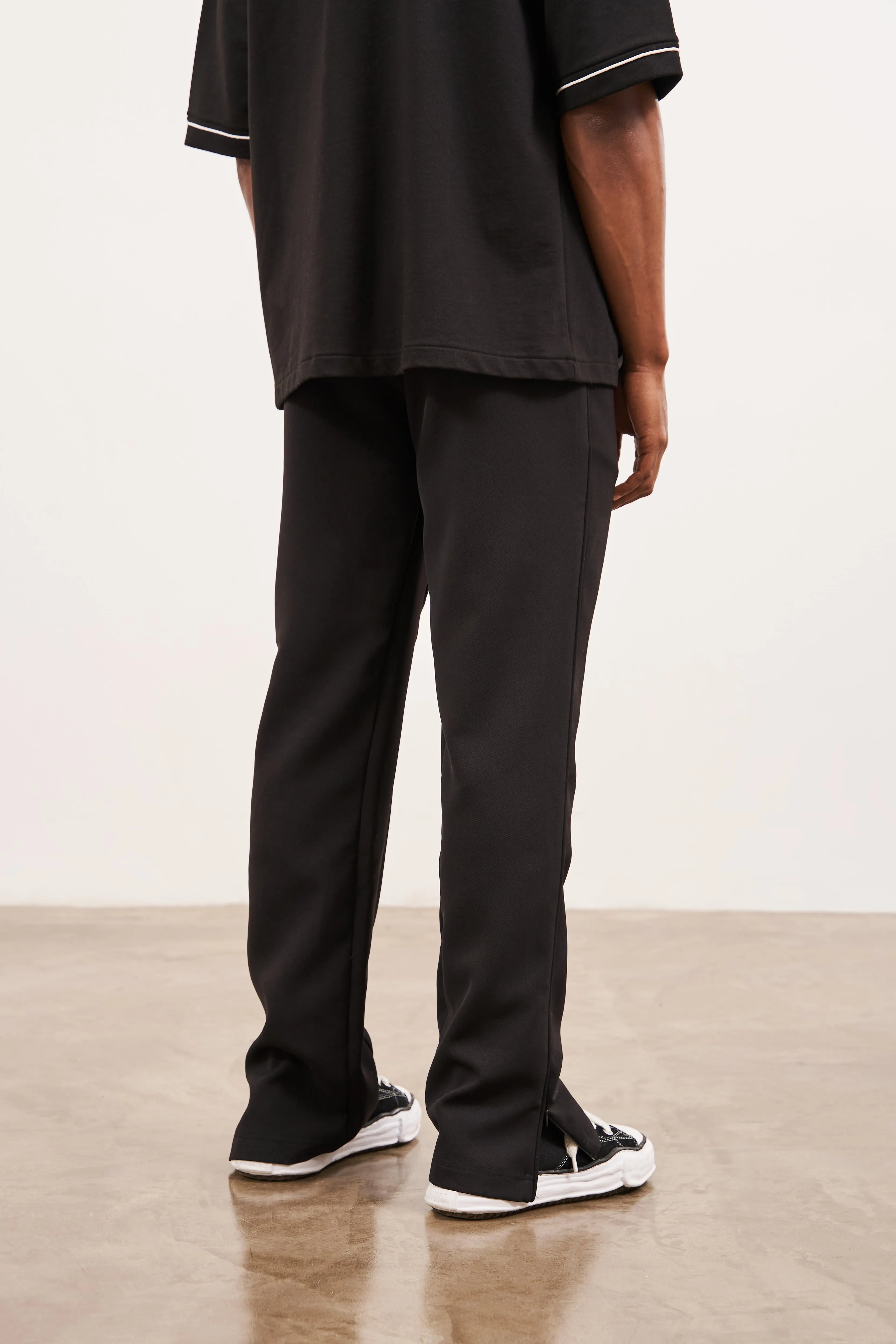 ULTIMATE SPLIT HEM SMART PANT - BLACK