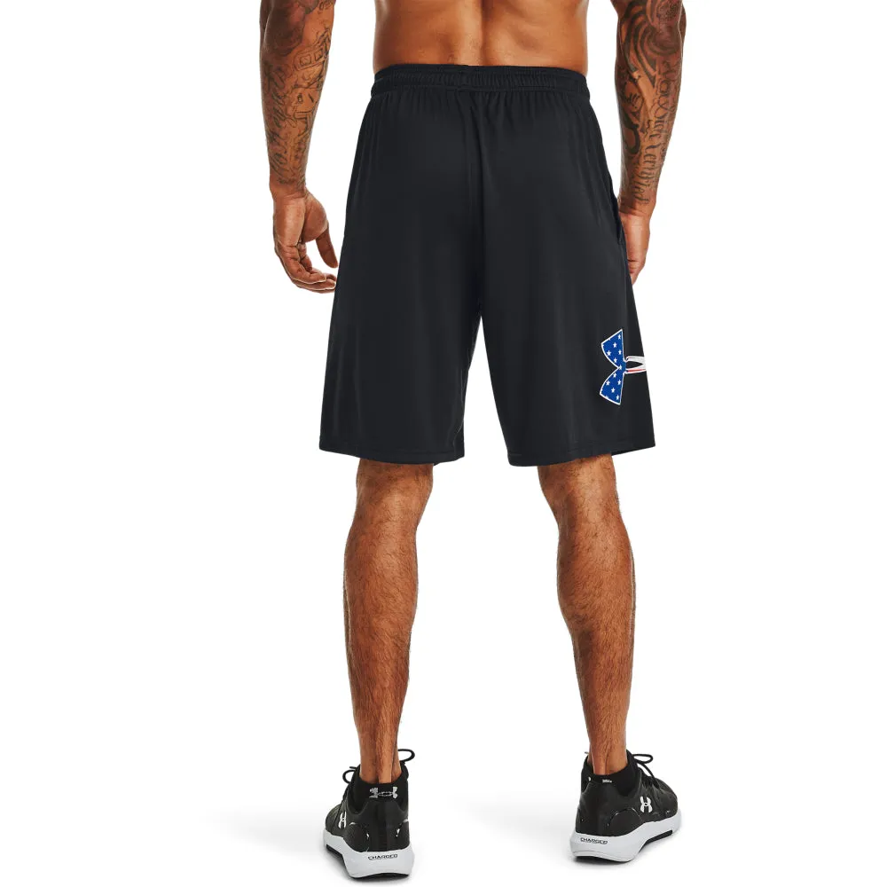 'Under Armour' Men's 10 Freedom Tech Big Flag Shorts - Black